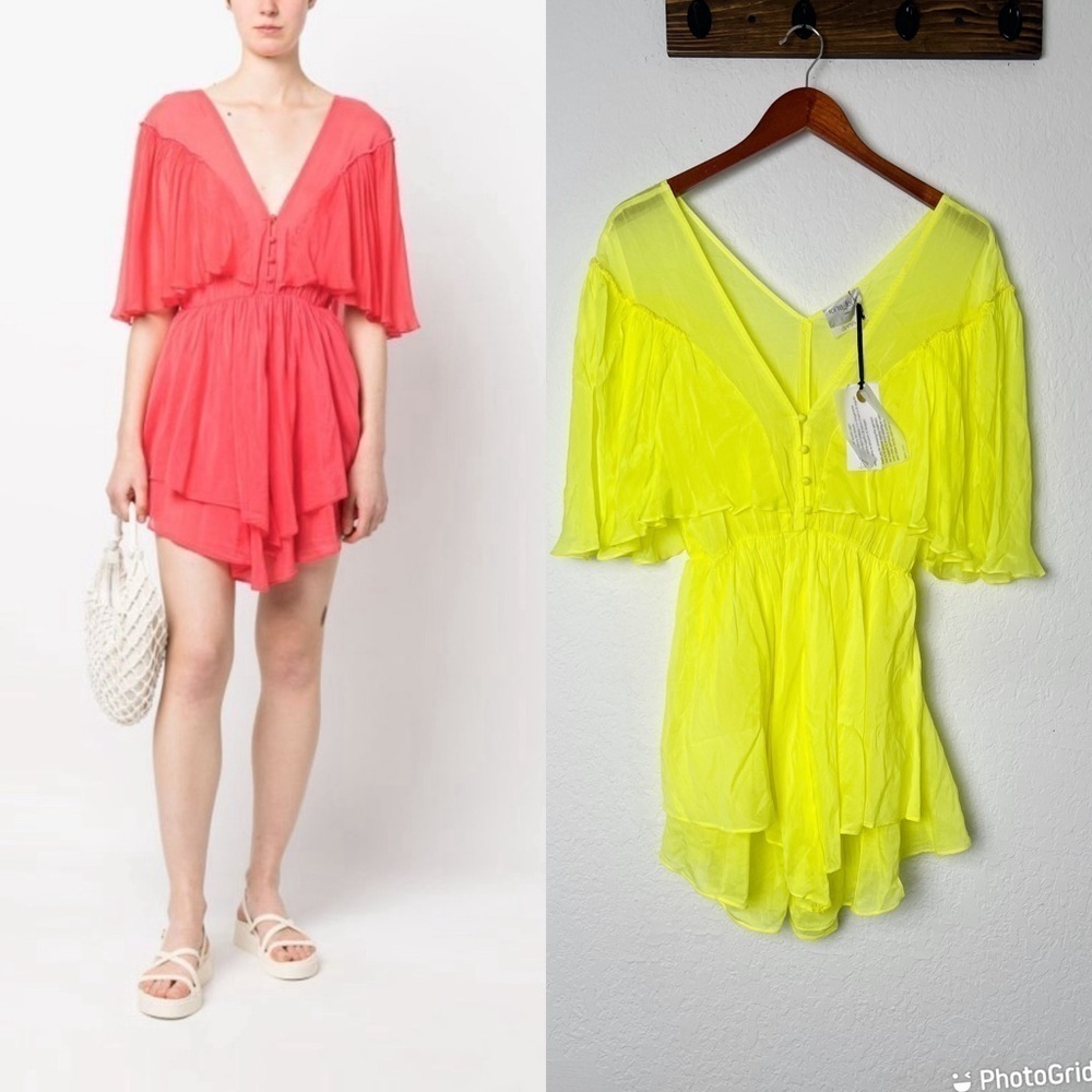 Forte Forte plunging V-neck pleated dress